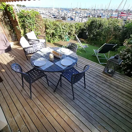 Face Au Port - Vue - Jardin - Wifi - Menage - 4 Pers 阿卡雄