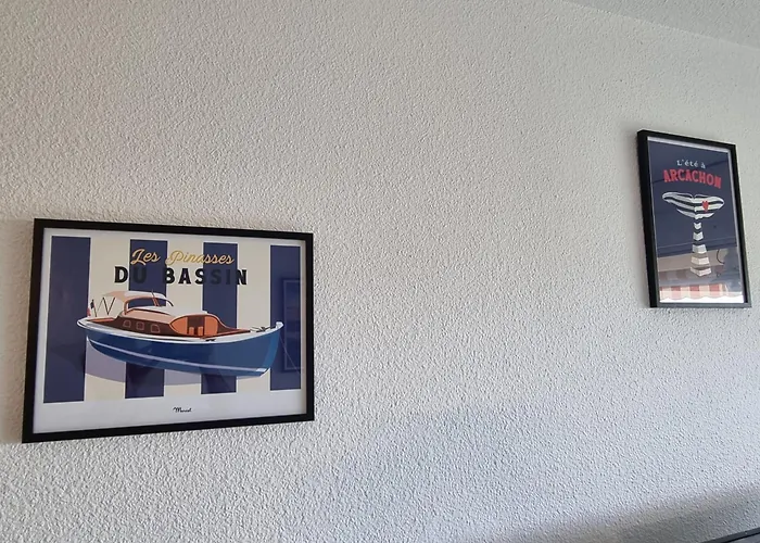 Face Au Port - Vue - Jardin - Wifi - Menage - 4 Pers 아파트 아르카숑